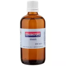 Eroscape Pheromone Nachfüllflasche für Männer, eine 100 ml Braunglasflasche mit Eroscape Label