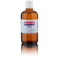Preview: Eroscape Pheromone für den Mann - 100 ml Nachfüllflasche Preview: Eroscape Pheromone Nachfüllflasche für Männer, eine 100 ml Braunglasflasche mit Eroscape Label, Bild mit 20 Prozent Spiegelung nach unten