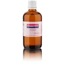 Eroscape Pheromone Nachfüllflasche für Frauen, eine 100 ml Braunglasflasche mit Eroscape Label, Bild mit 20 Prozent Spiegelung nach unten