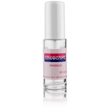 Preview: Eroscape Pheromone für die Frau - 20 ml Spray Preview: Eroscape woman Sprühflakon 20 ml Rundflasche mit Pumpzerstäuber und weißer Kappe, 20 Prozent Spiegelung nach unten