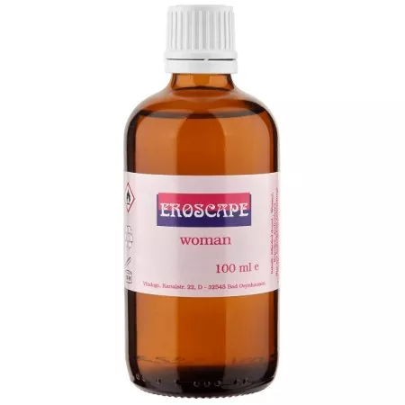 Eroscape Pheromone Nachfüllflasche für Frauen, eine 100 ml Braunglasflasche mit Eroscape Label
